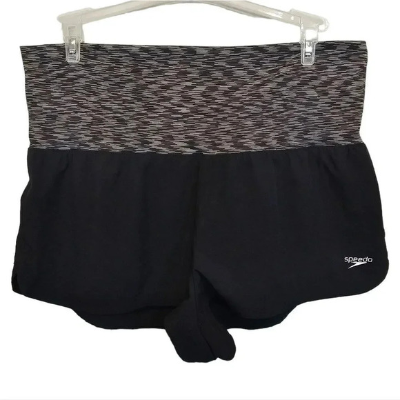 Speedo‎ Women's Running Shorts Size Large Black - Picture 1 of 8